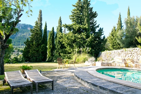 Charming atrium style house with pool and views in Es Capdella