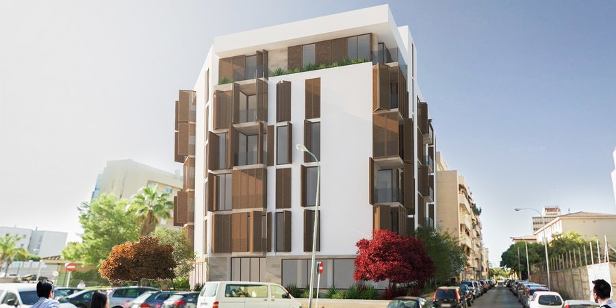 Bright newly built two bedroom apartment near Palma City Beach