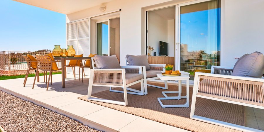 Wunderbare Wohnung im Erdgeschoss mit Garten in Cala d'Or