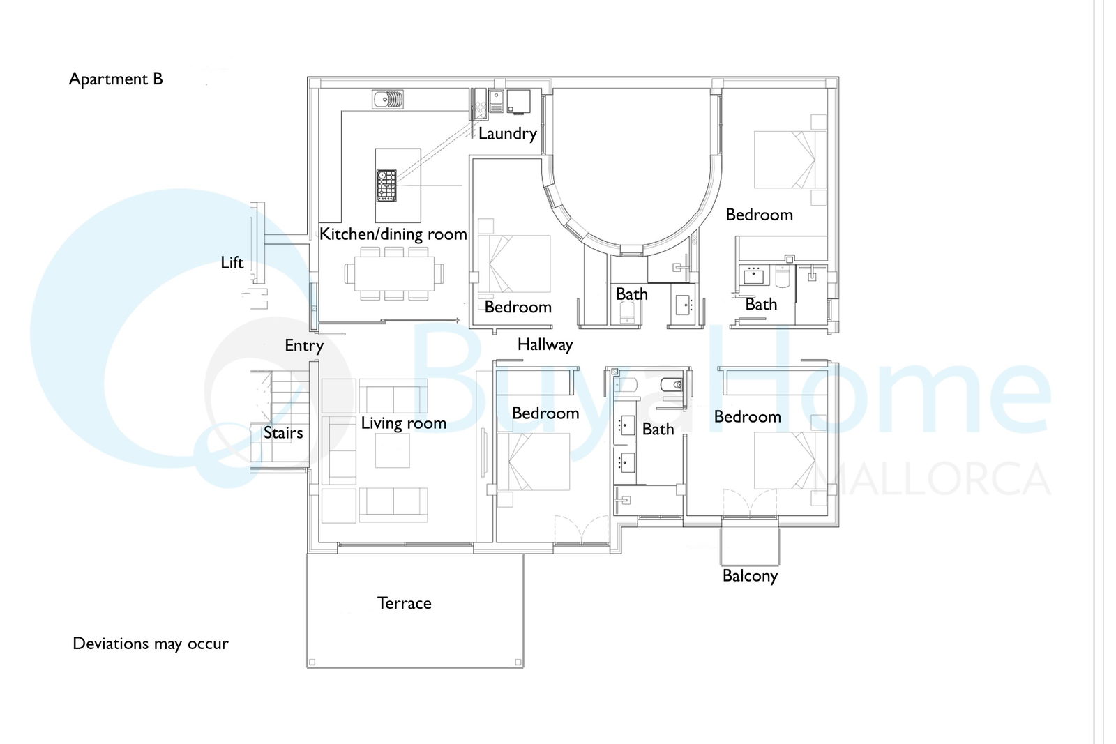 New ground floor apartment  with garden and pool in Santa Ponsa