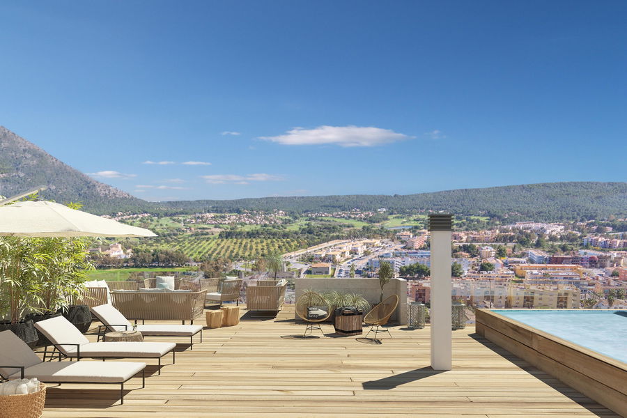 Vorzügliches Penthouse mit Dachterrasse und Pool in Santa Ponsa