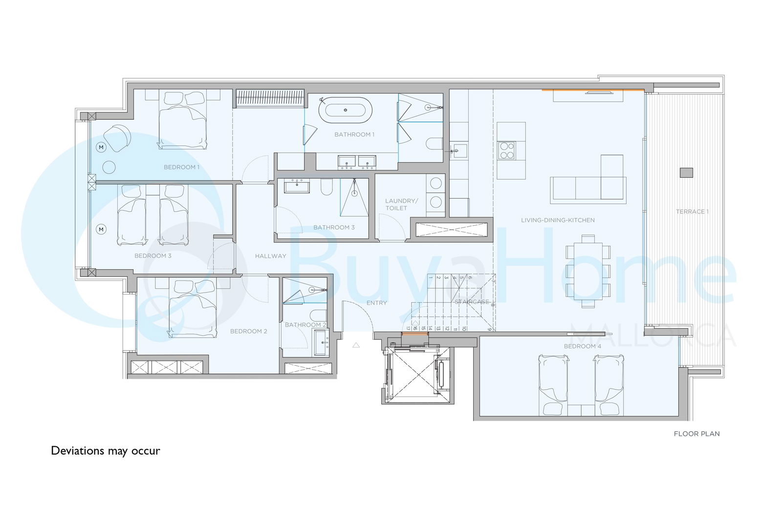 Penthouse der Superlative mit Meerblick in der Nähe von Portixol