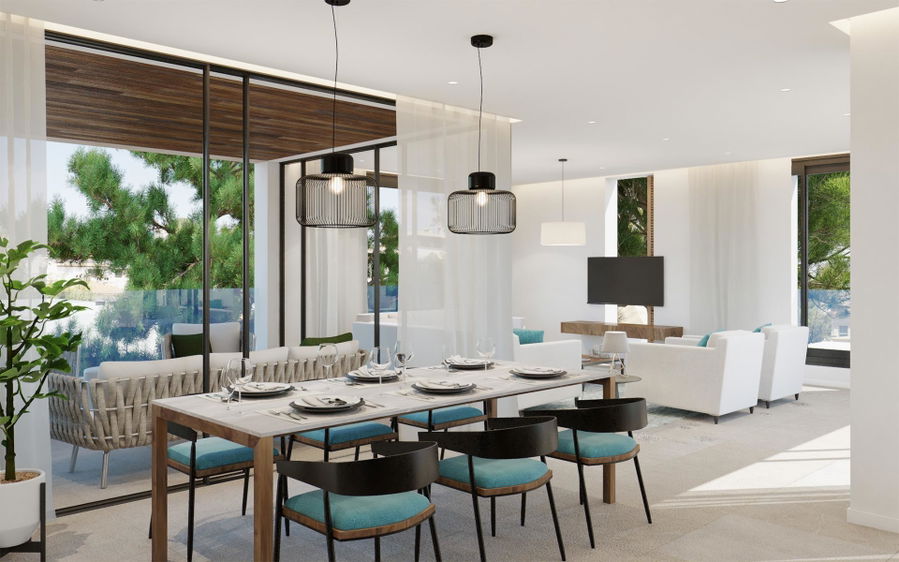 Spektakuläres Penthouse mit privater Dachterrasse mit Pool in Son Armadams