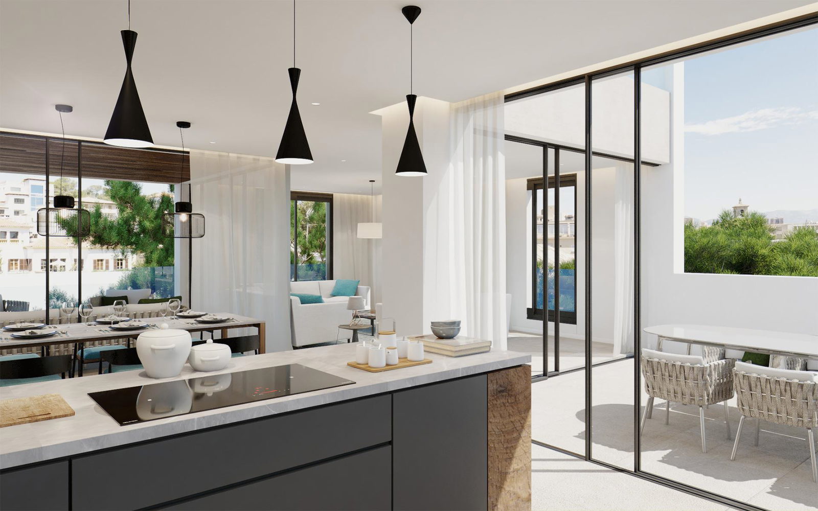 Spektakuläres Penthouse mit privater Dachterrasse mit Pool in Son Armadams