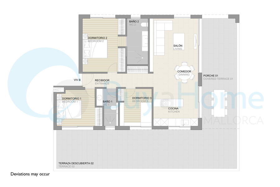 Charmig lägenhet på markplan med privat trädgård och pool i Son Armadams