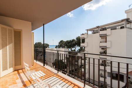 Ljus, trevlig lägenhet med terrass och havsutsikt i San Agustin