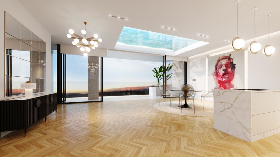 Wunderschönes Penthouse mit zwei Schlafzimmern und einer großen Dachterrasse in Nou Llevant