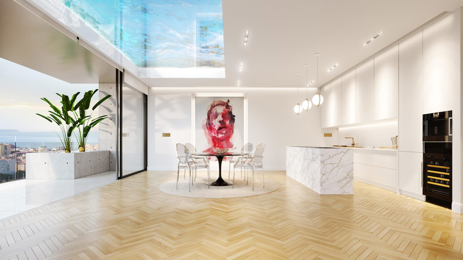 Wunderschönes Penthouse mit zwei Schlafzimmern und einer großen Dachterrasse in Nou Llevant