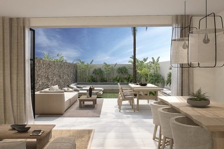 Precioso adosado nuevo con piscina y jardín en Portixol