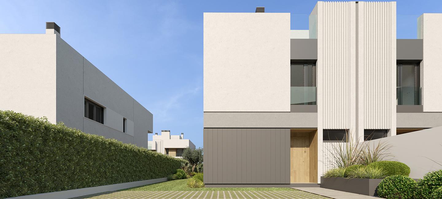 Doppelhaushälfte mit Dachterrasse, Garten und Privatpool in Maioris