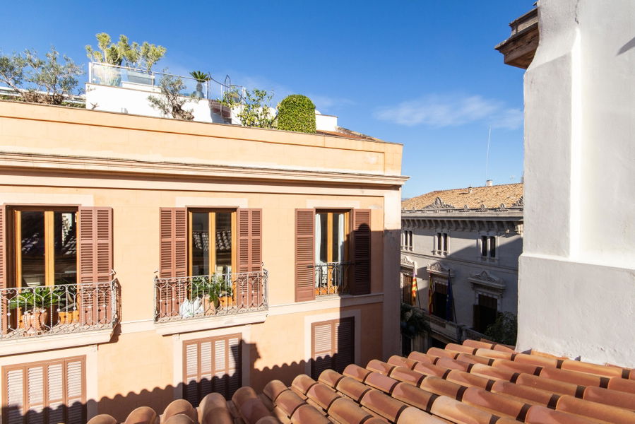 Extravagante ático en un palacio señorial en el centro de Palma