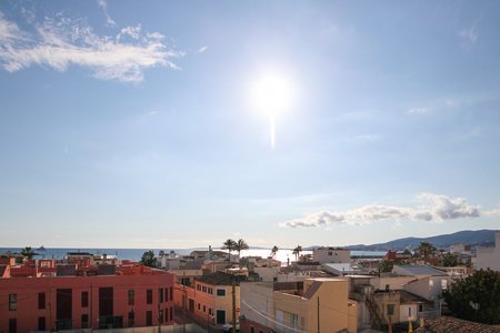 Newly built passive house with four luxury apartments with sea view in Portixol