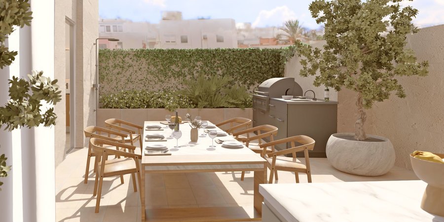 Beautiful new built ground floor apartment close to the sea in Molinar