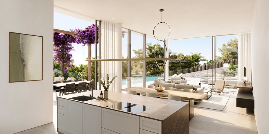 Contemporary villa with infinity pool in Genova