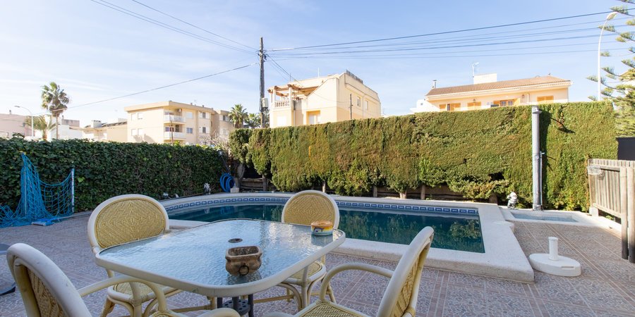 Detached house with pool, garden and terraces in Son Ferrer