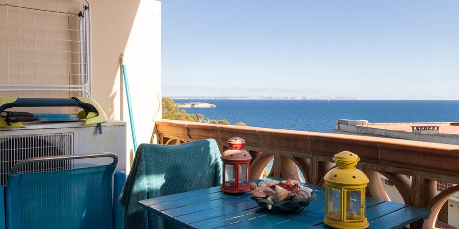 Flat with view to the sea and   the beach of Portals Nous