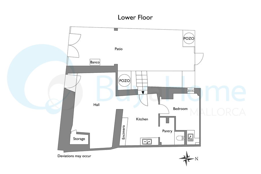 Geräumige Wohnung zu renovieren in Palma Altstadt