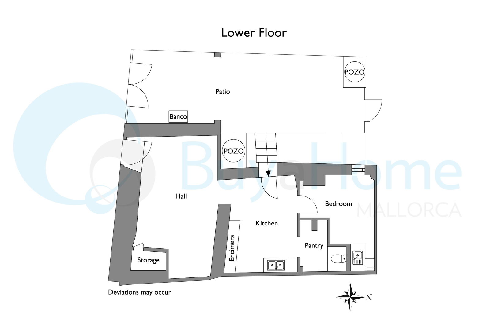 Geräumige Wohnung zu renovieren in Palma Altstadt