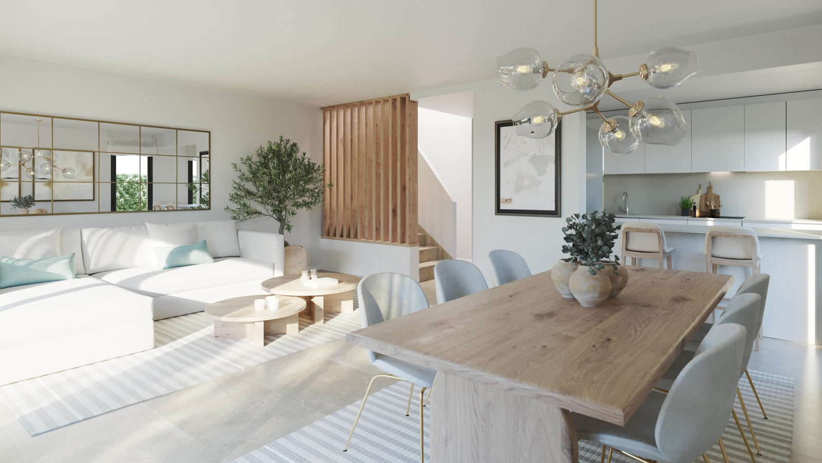 Newly built semi-detached house with roof terrace and private pool in Maioris