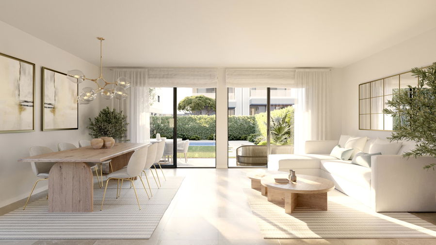 Newly built semi-detached house with roof terrace and private pool in Maioris