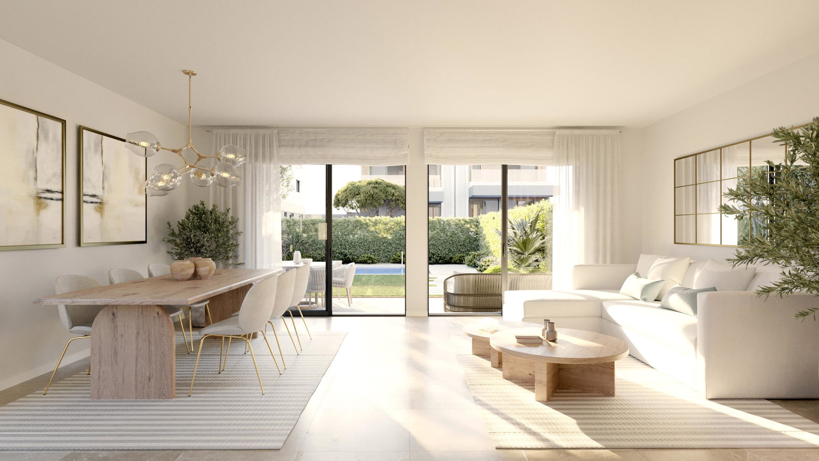 Newly built semi-detached house with roof terrace and private pool in Maioris