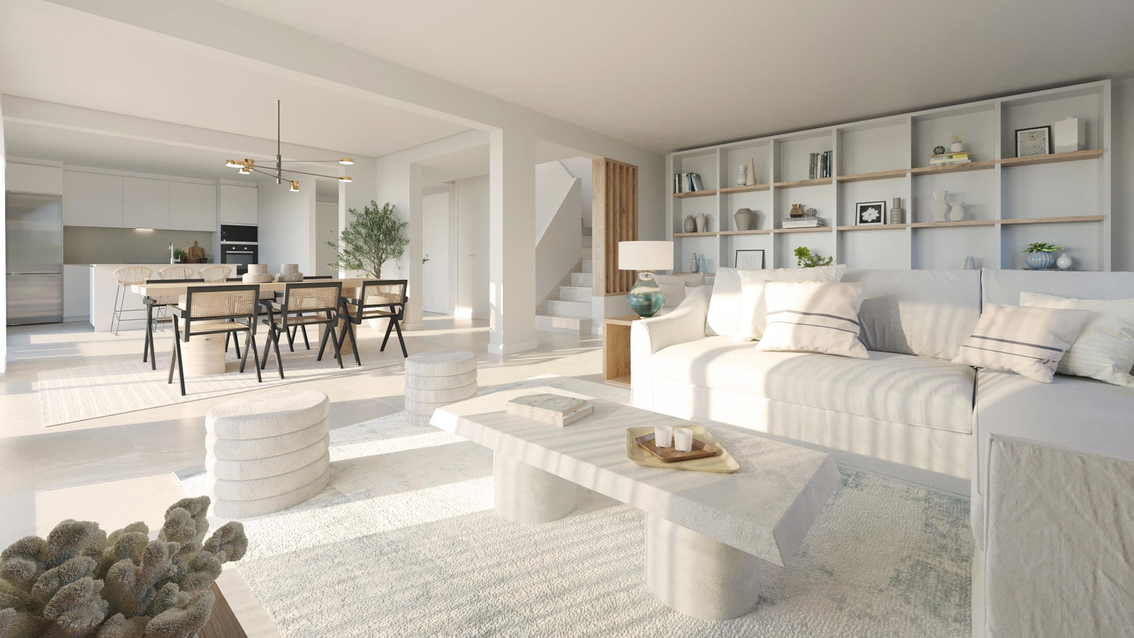 Modern designed semi-detached house with roof terrace and private pool in Maioris