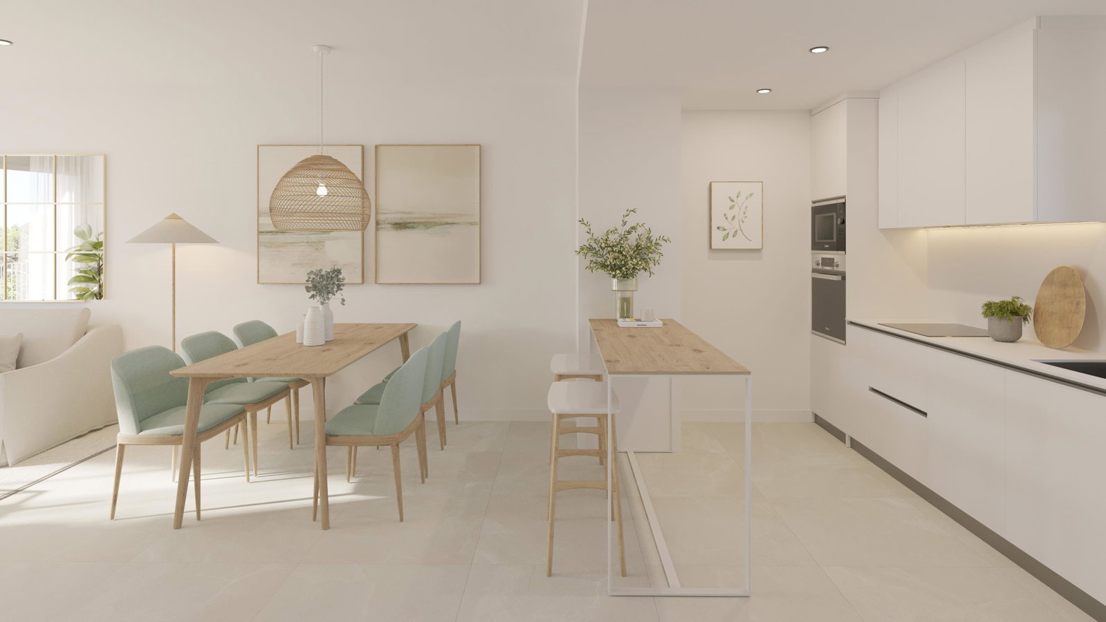 Nybyggd lägenhet med terrass och parkeringsplats i Palmanova