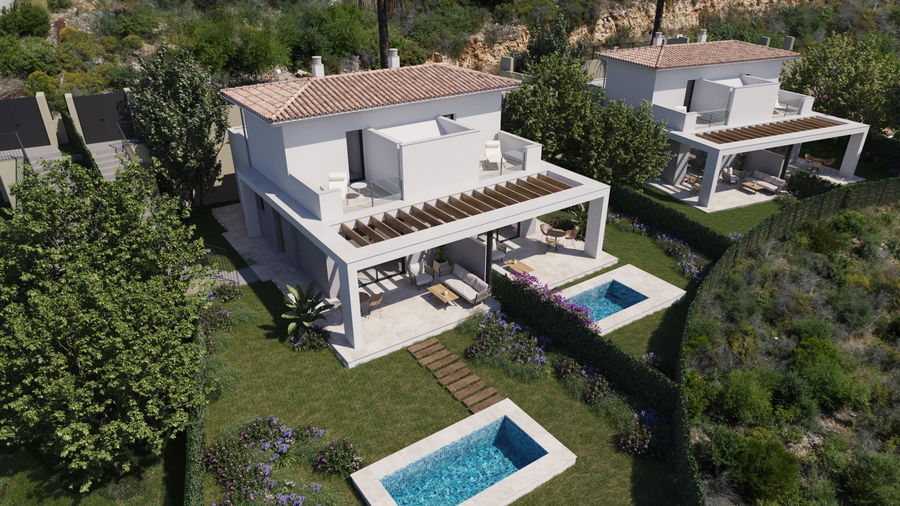 Neue charmante Doppelhaushälfte bei Cala Romantica Mallorca