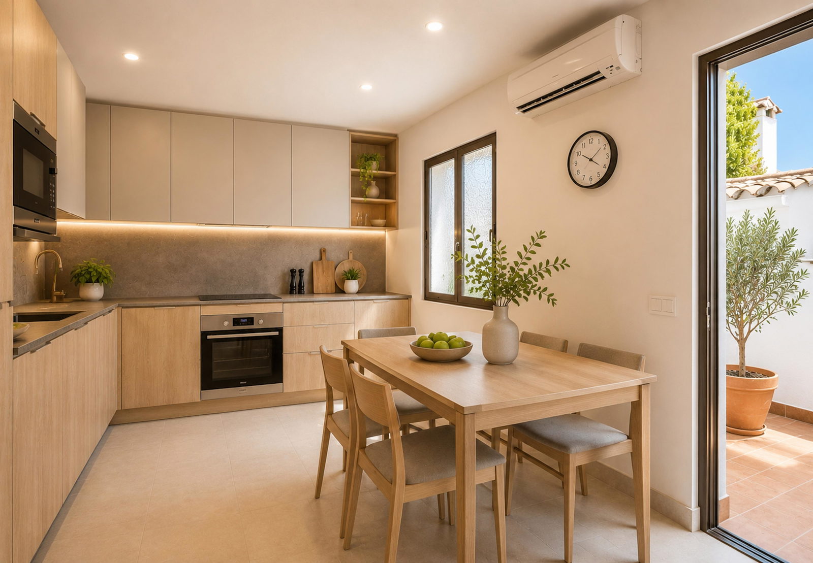 Apartamento en planta baja con patio en el centro de Santa Catalina