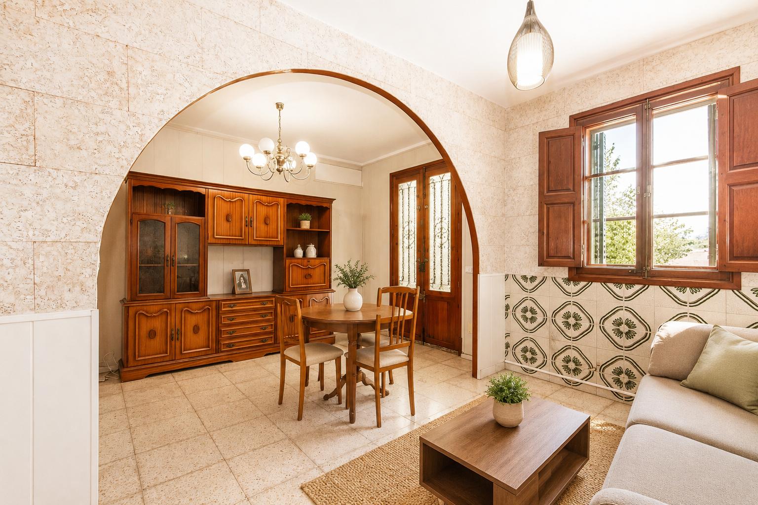 Apartamento en planta baja con patio en el centro de Santa Catalina