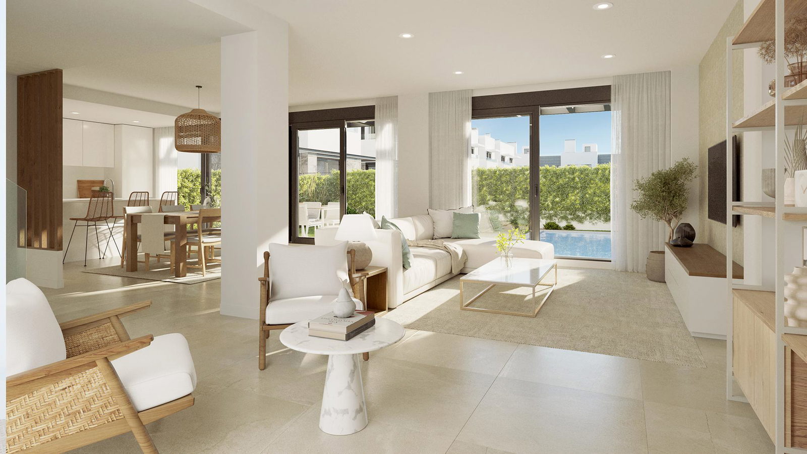 Adosado moderno de nueva construcción con piscina en Playa de Palma