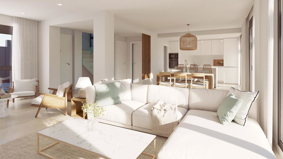 Adosado moderno de nueva construcción con piscina en Playa de Palma