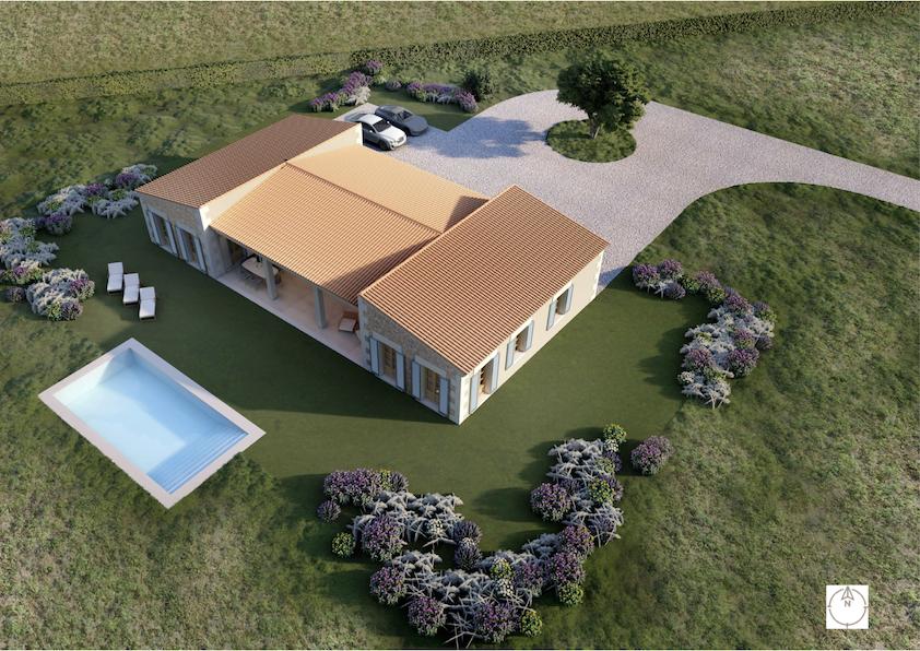 Neubau einer luxuriösen und einzigartig gestalteten Finca in Campos