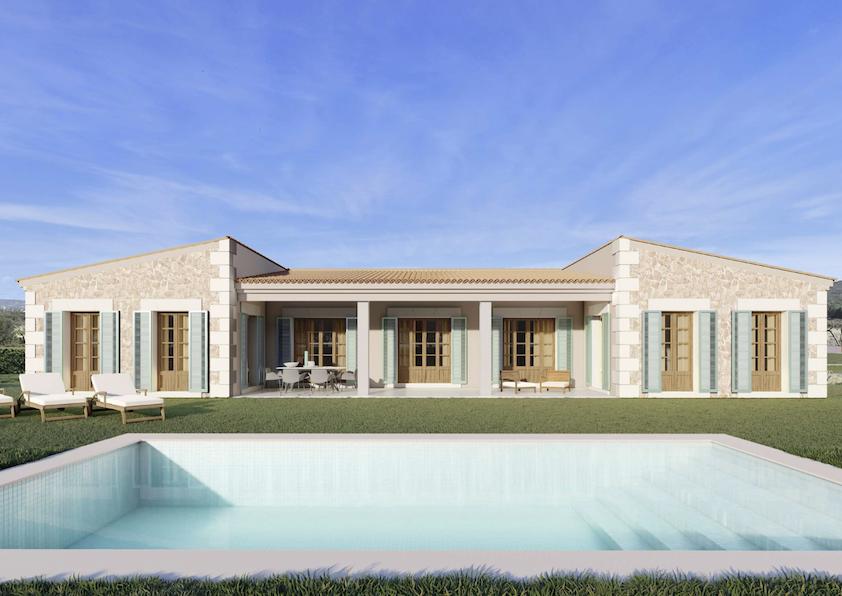 Neubau einer luxuriösen und einzigartig gestalteten Finca in Campos