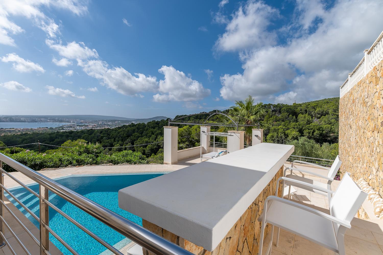 Spectacular villa with pool and sea views in Costa d'en Blanes