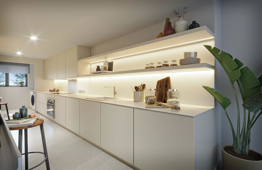 Nybyggt elegant radhus med utsikt över bergen i Esporles