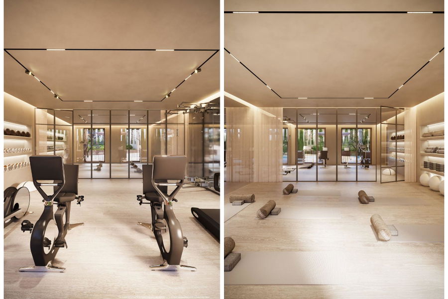 Exklusiv och ultramodern nybyggd lägenhet med havsutsikt i Palma