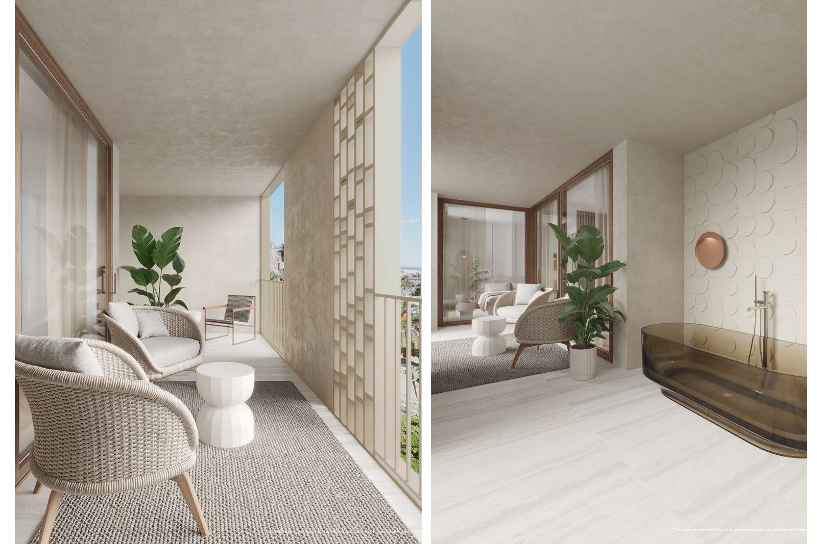 Exklusiv och ultramodern nybyggd lägenhet med havsutsikt i Palma