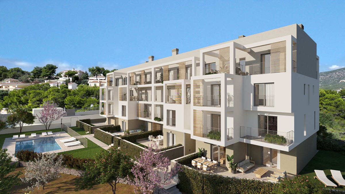 Neubau-Erdgeschosswohnung in Strandnähe in Palmanova