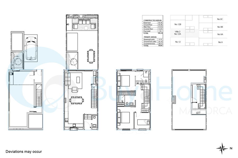 Neubau eines Stadthauses mit Pool, Garten und Dachterrasse in El Molinar