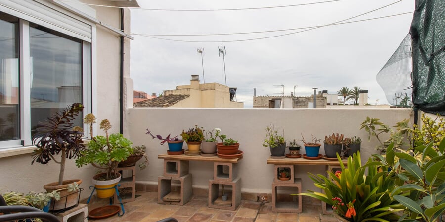 Penthouse with roof terrace near the sea in El Molinar