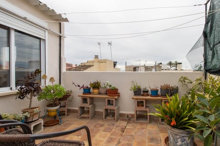 Penthouse with roof terrace near the sea in El Molinar