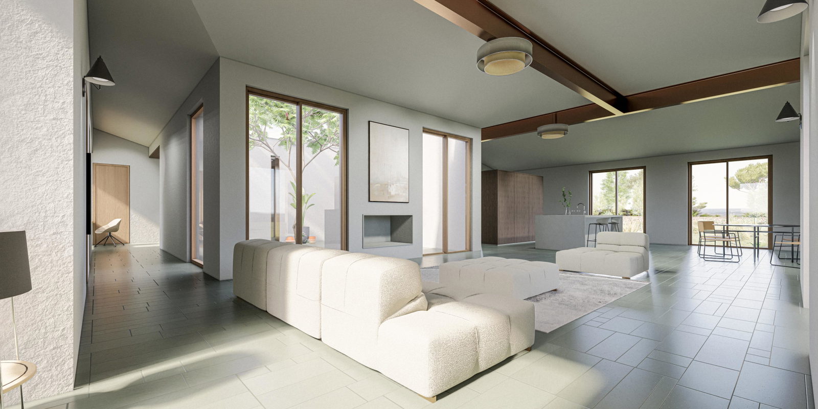 Baugrundstück mit bestehender Genehmigung für ein Haus mit Pool in Ses Salines
