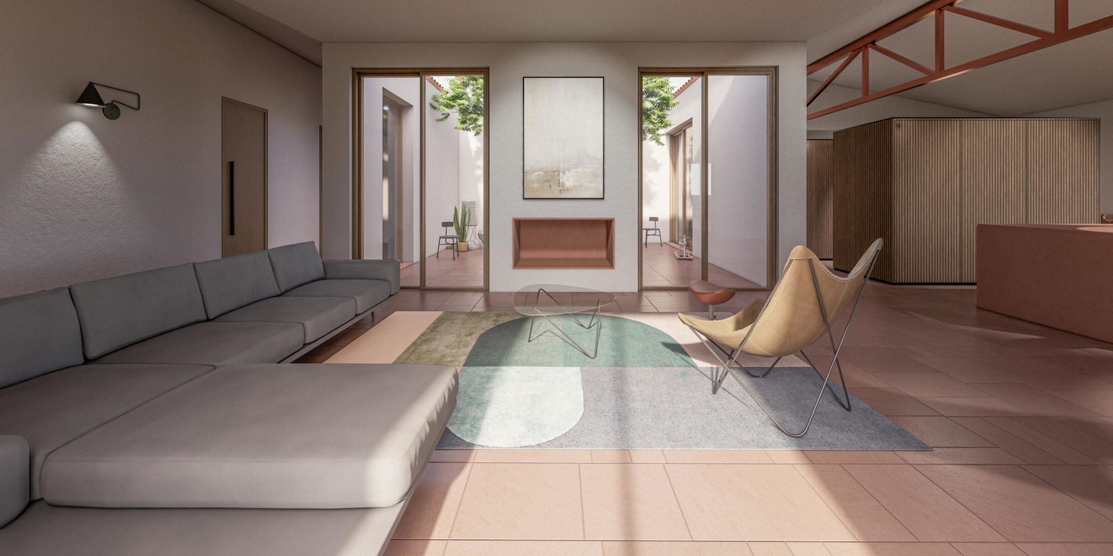 Baugrundstück mit bestehender Genehmigung für ein Haus mit Pool in Ses Salines