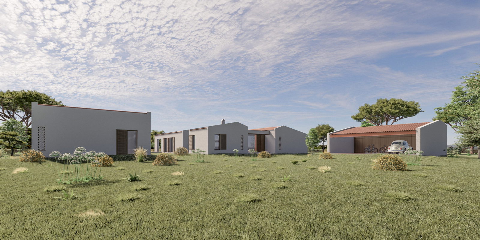 Baugrundstück mit bestehender Genehmigung für ein Haus mit Pool in Ses Salines