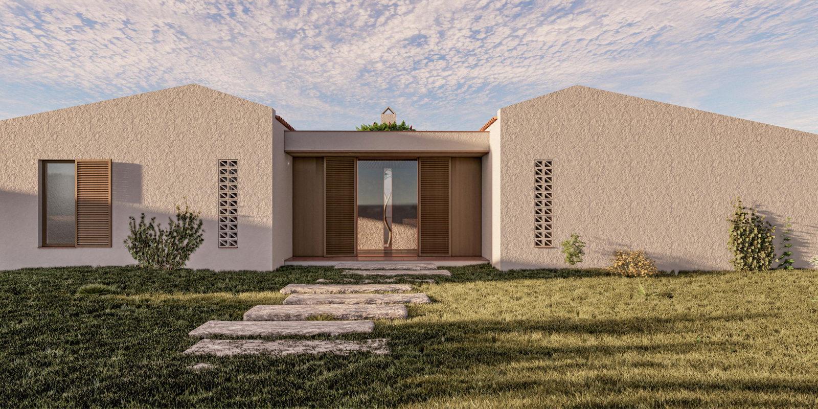 Baugrundstück mit bestehender Genehmigung für ein Haus mit Pool in Ses Salines