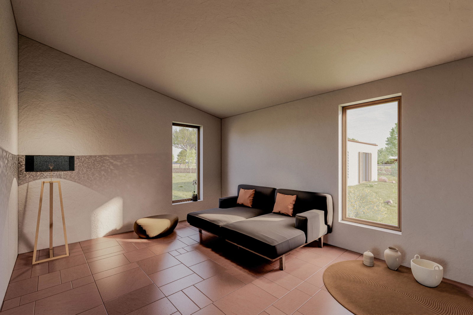 Baugrundstück mit bestehender Genehmigung für ein Haus mit Pool in Ses Salines