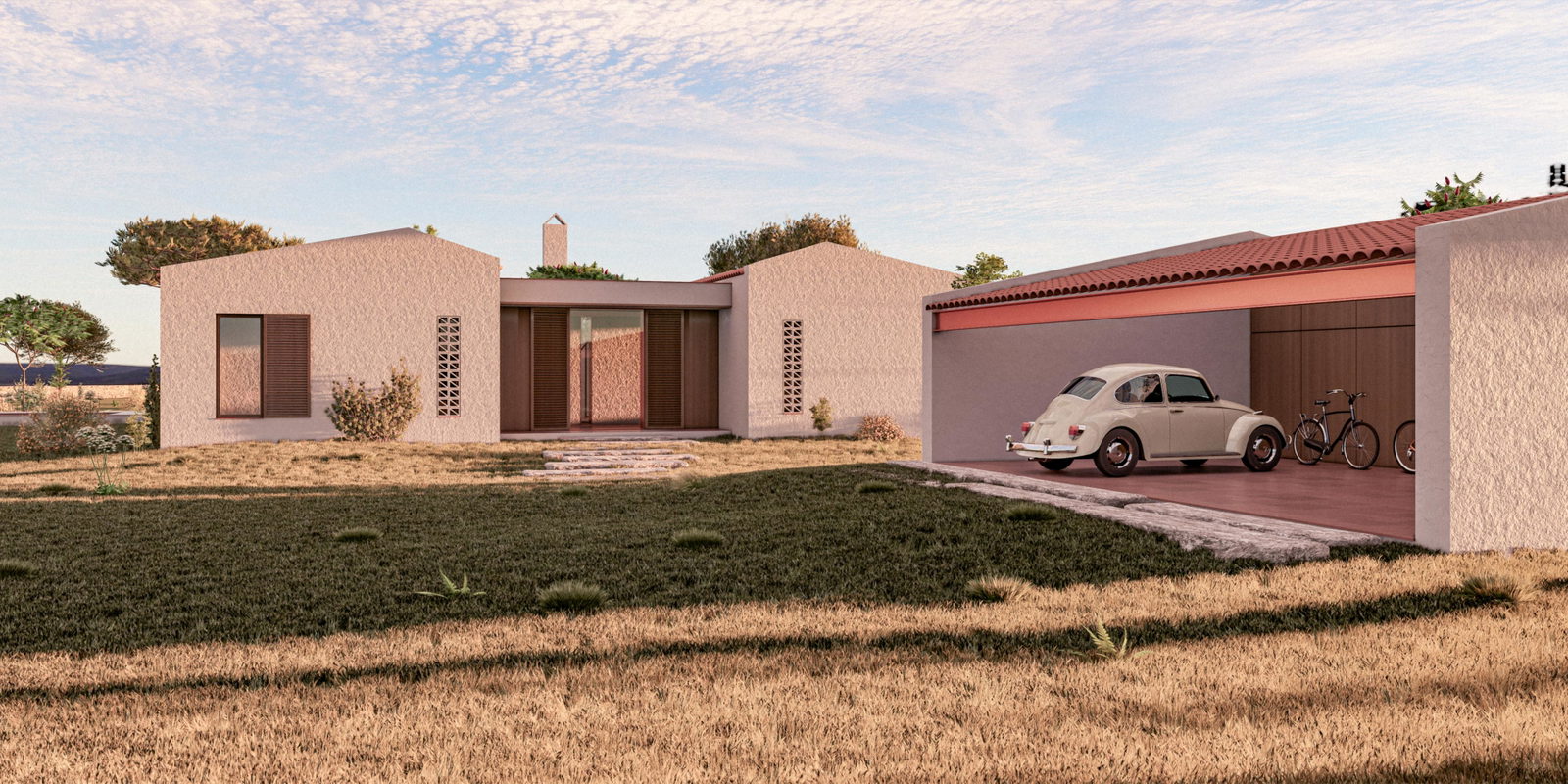 Baugrundstück mit bestehender Genehmigung für ein Haus mit Pool in Ses Salines