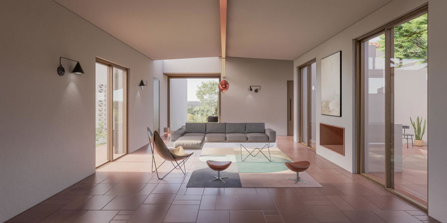 Baugrundstück mit bestehender Genehmigung für ein Haus mit Pool in Ses Salines