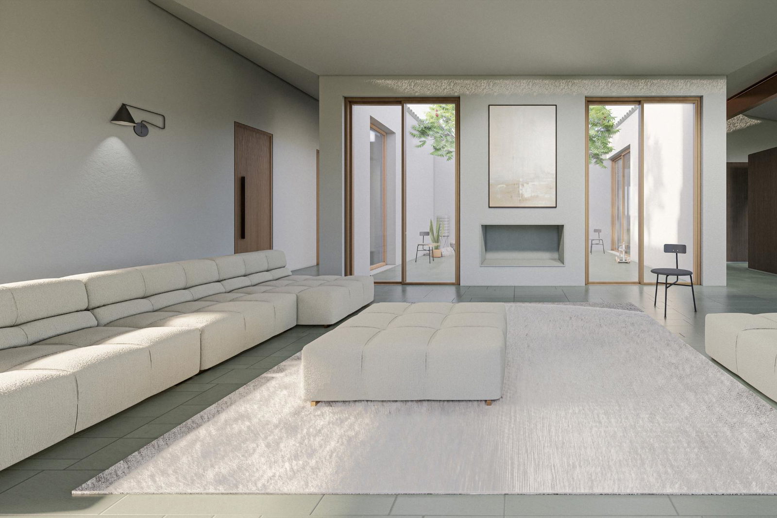 Baugrundstück mit bestehender Genehmigung für ein Haus mit Pool in Ses Salines